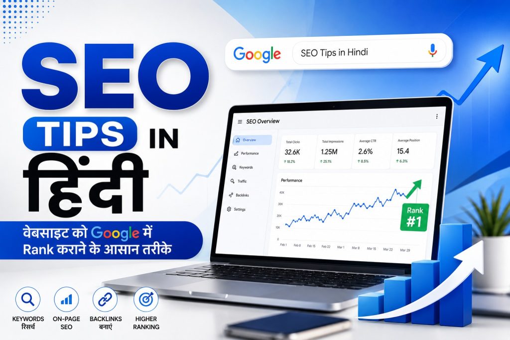 वेबसाइट को google में rank कराने के आसान तरीके